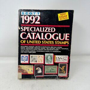 Scott 1992 Specialized Catalog Of U.S. Stamps Former Library‎ Copy - Poor